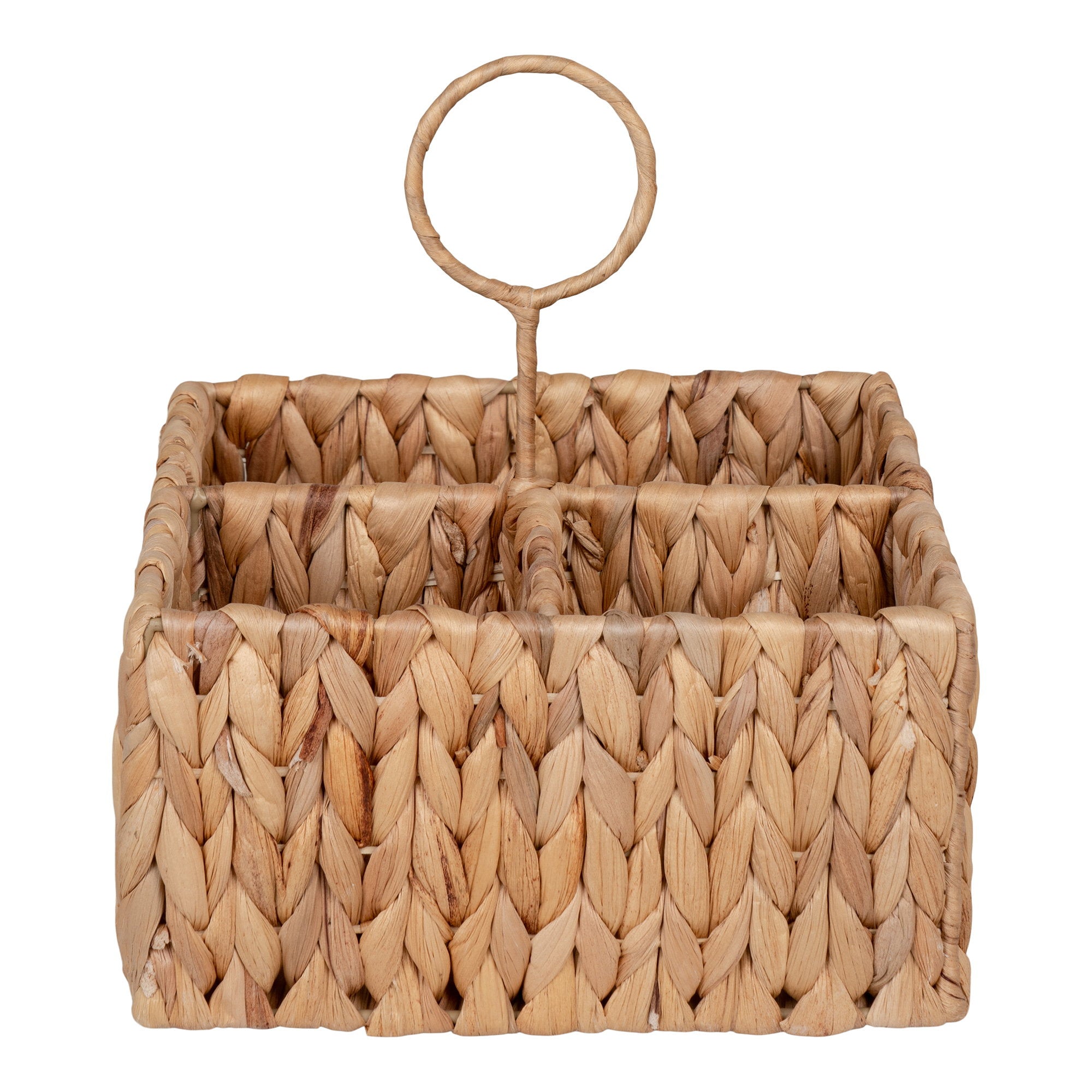 Pleiku Opbergbox - Waterhyacint, naturel 20x20x22 cm