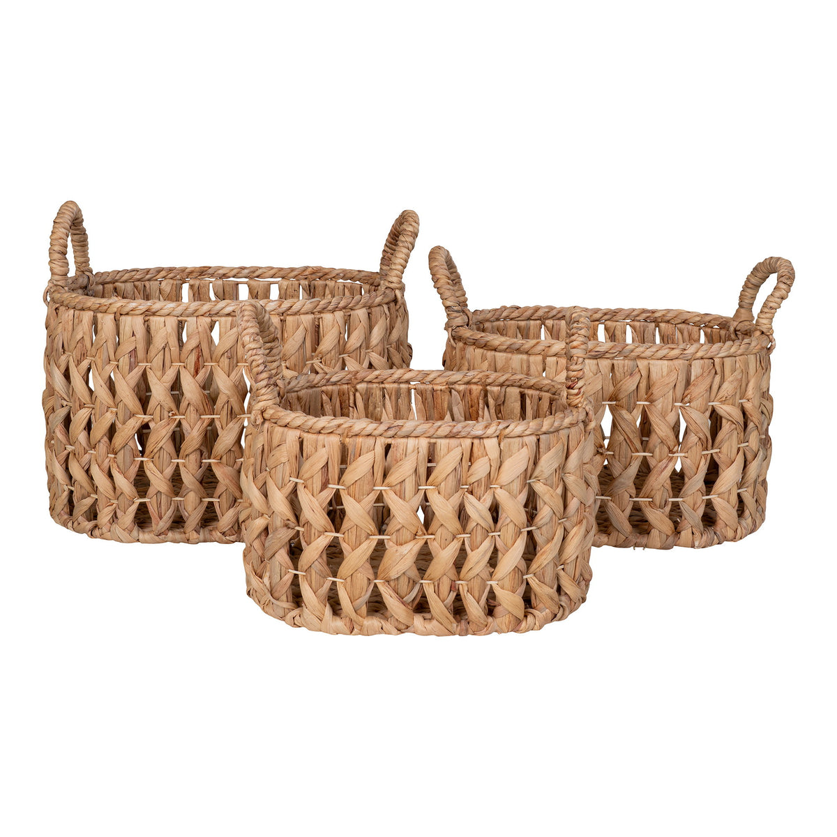 Balerma Baskets - Baskets, water hyacinth, natural, set of 3