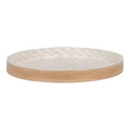 Dienblad - Bamboe/capiz, beige 40x40x3,5 cm