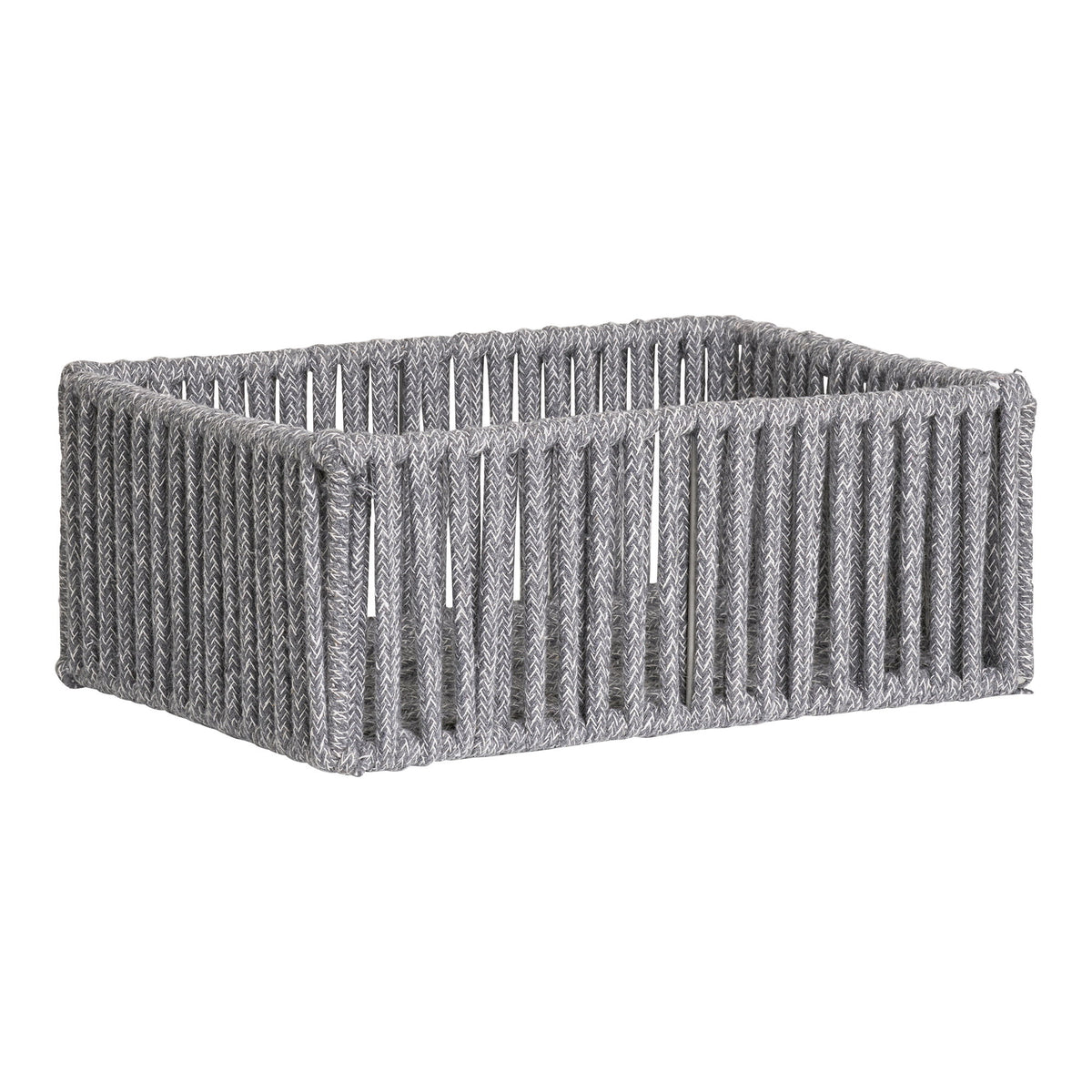 Arese Baskets - Baskets, cotton/metal, grey, set of 3