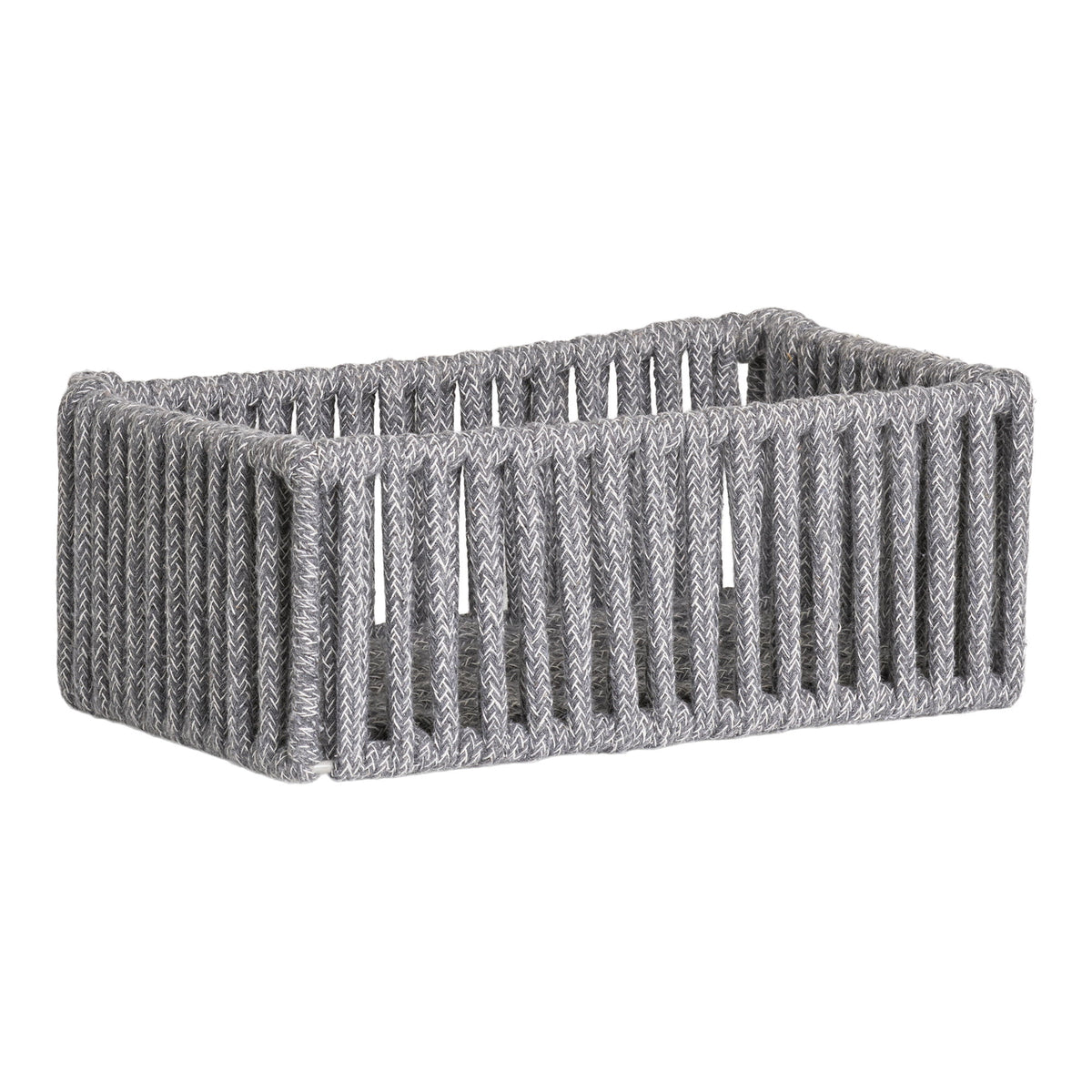 Arese Baskets - Baskets, cotton/metal, grey, set of 3