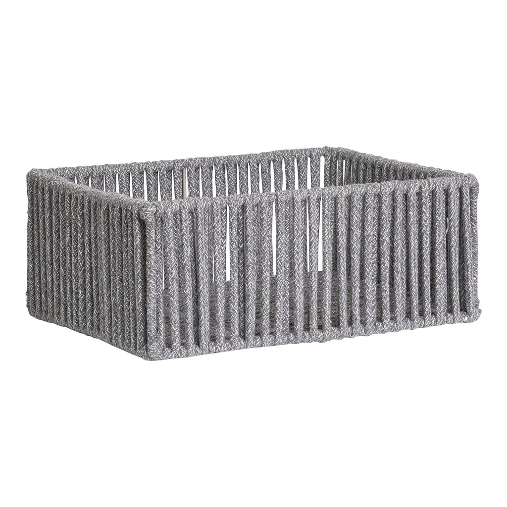 Arese Körbe - Körbe, Baumwolle/Metall, grau, 3er-Set