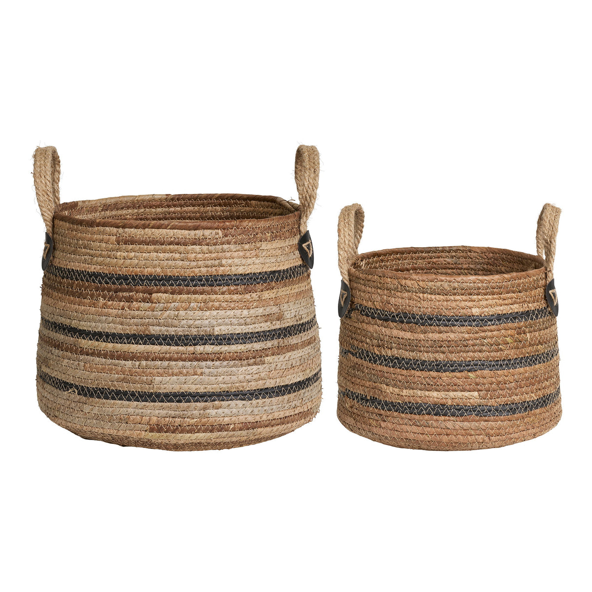 Erba Baskets - Baskets, banana leaf, natural, set of 2