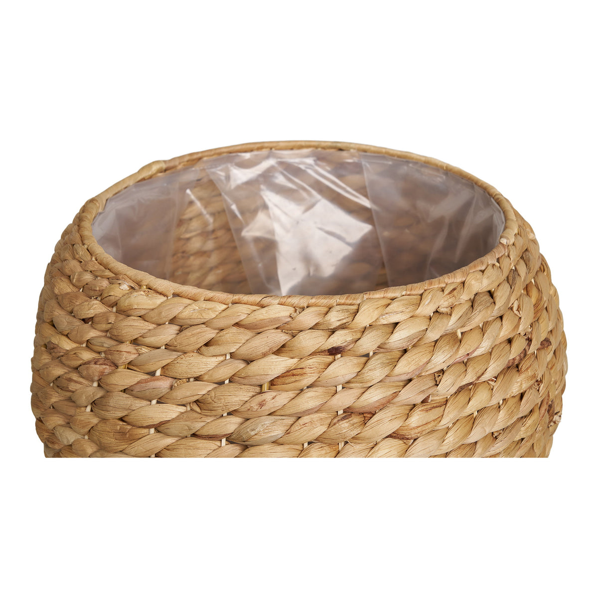 Denia Basket - Basket, water hyacinth, natural, ø34.5x34.5 cm