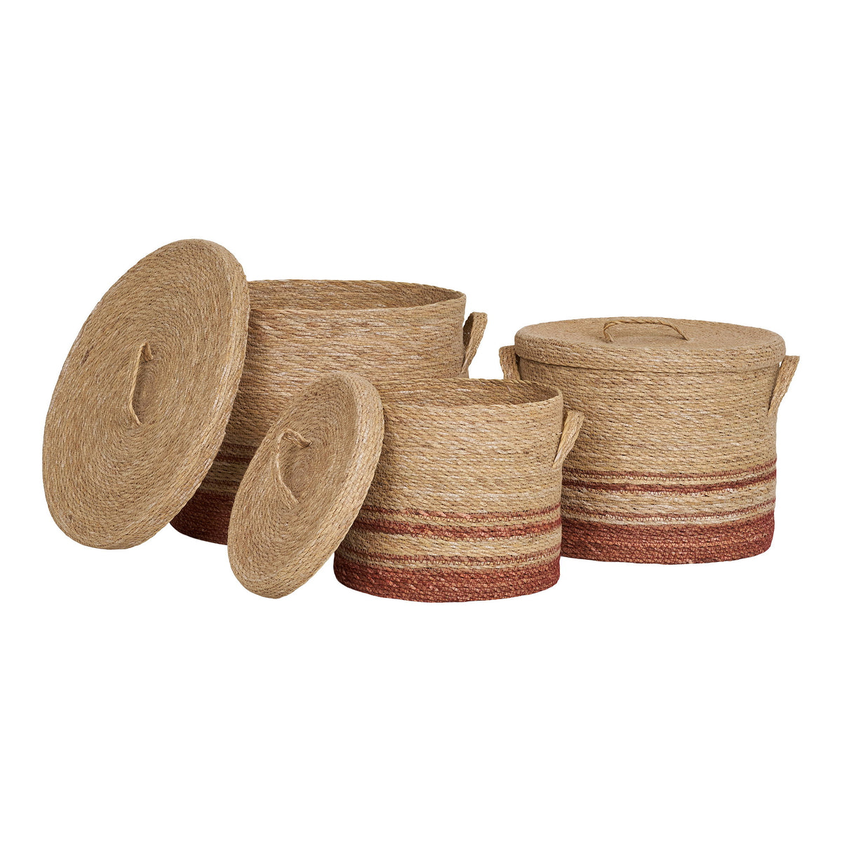 Budoni Baskets - Baskets, seagrass, natural/brown, set of 3