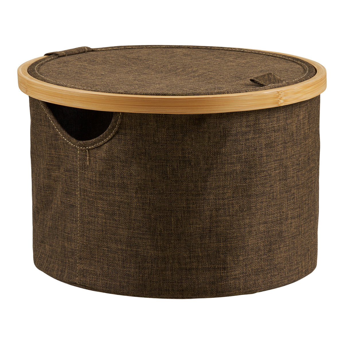 Round basket Noto brown - Ø30x20 cm