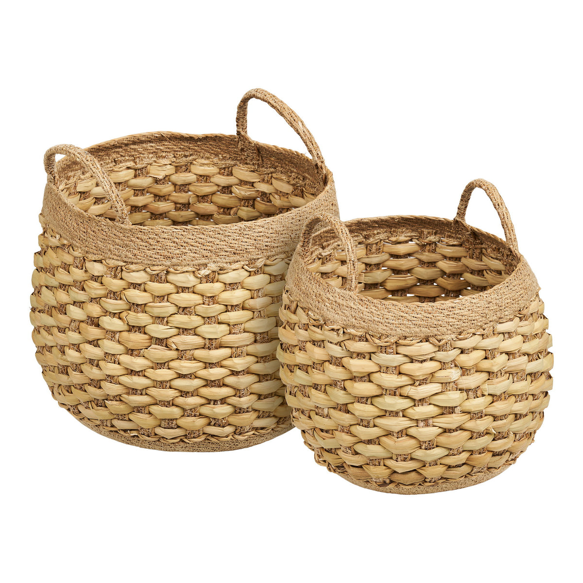 Strahan Baskets - Baskets, seagrass/water hyacinth, natural, set of 2