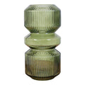 Vaas - Glas, groen Ø12x25 cm