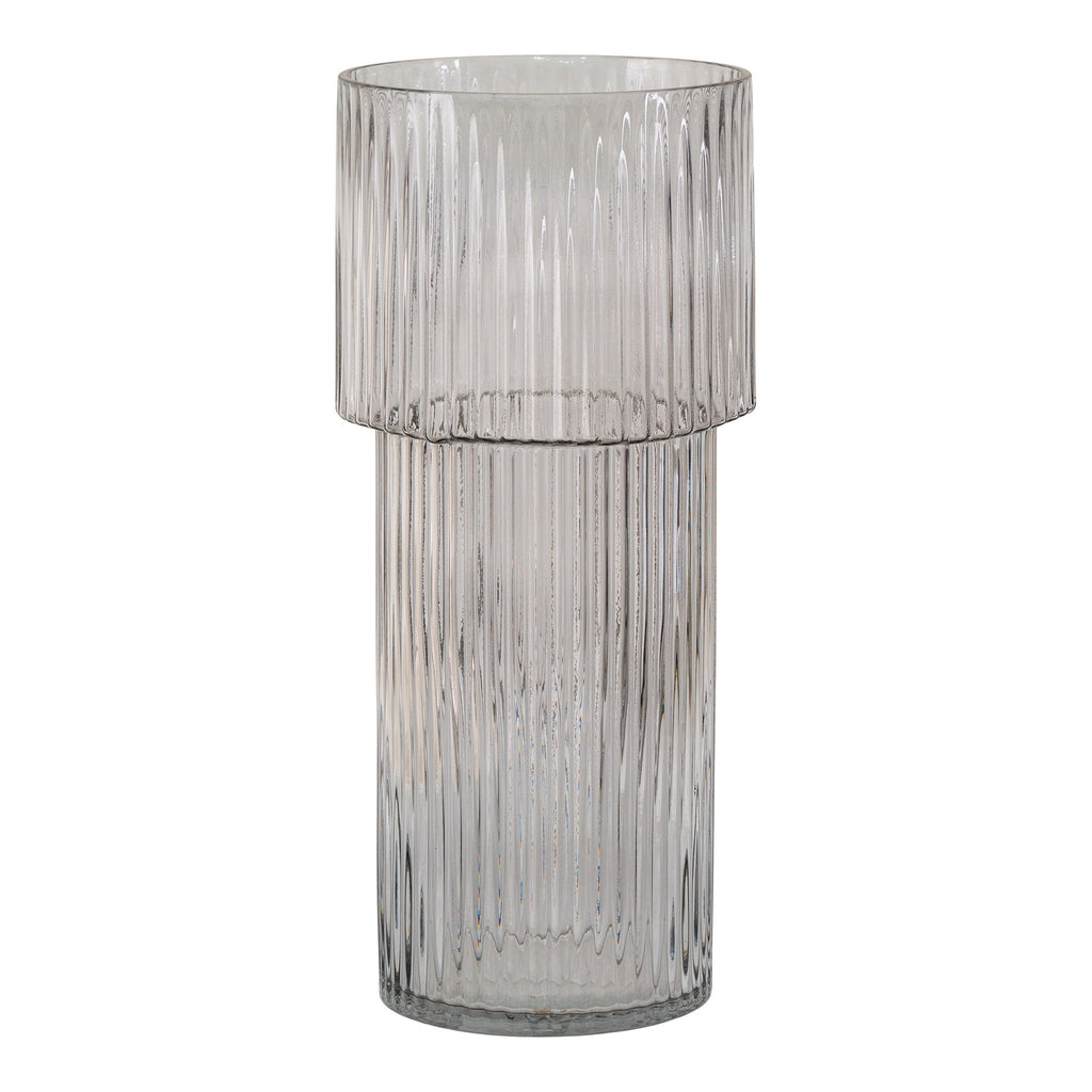 Vaas - Mondgeblazen glas, transparant Ø17,5x40 cm