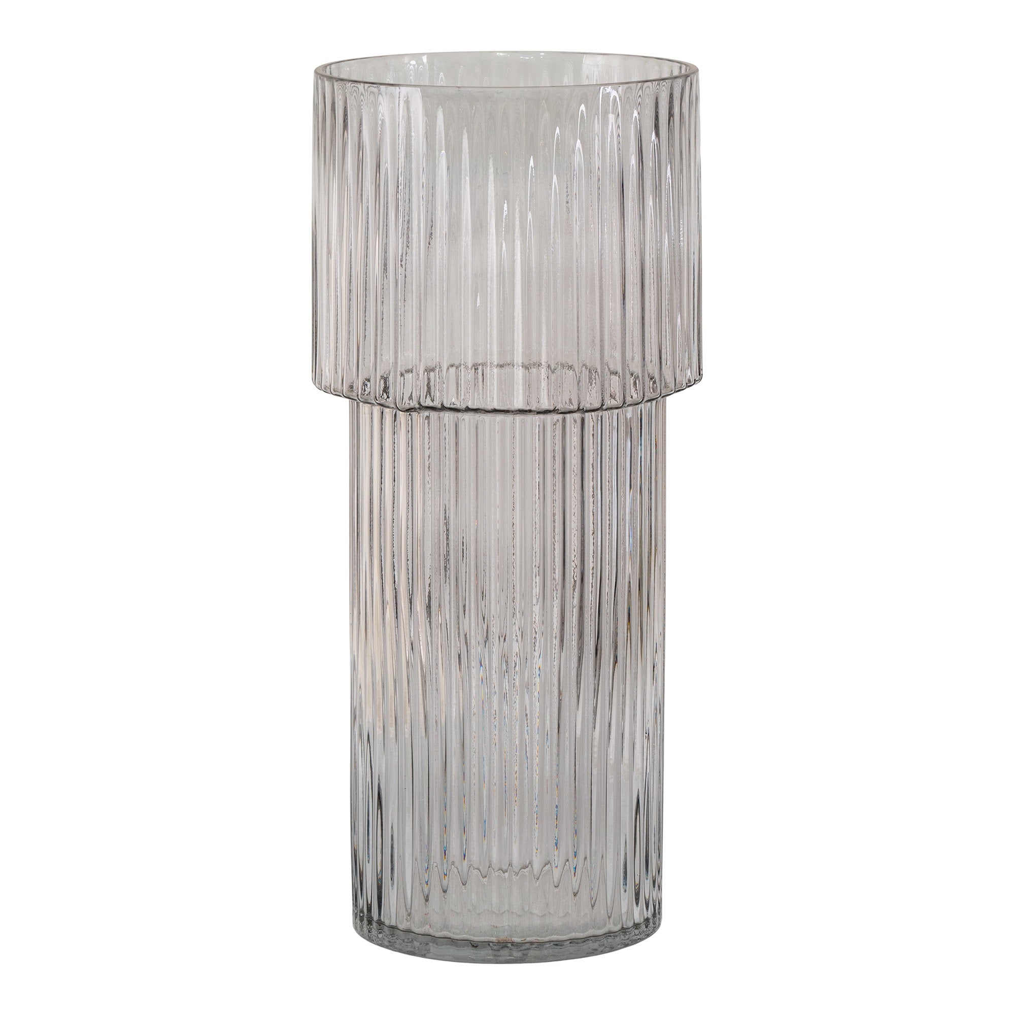 Vaas - Mondgeblazen glas, transparant Ø17,5x40 cm