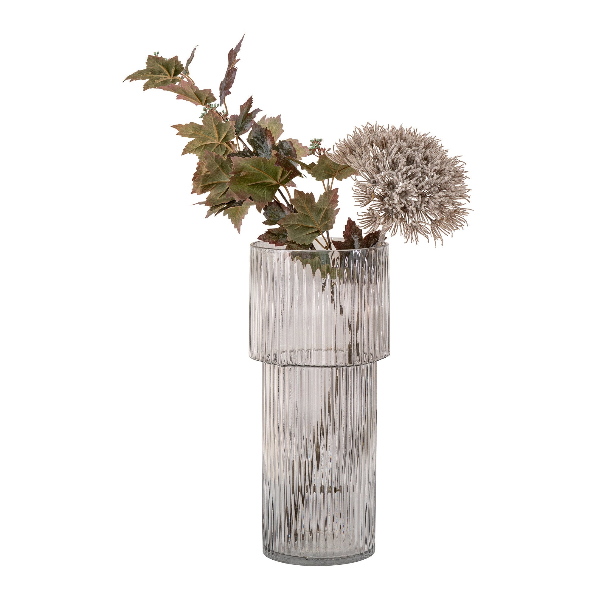 Vaas - Mondgeblazen glas, transparant Ø17,5x40 cm