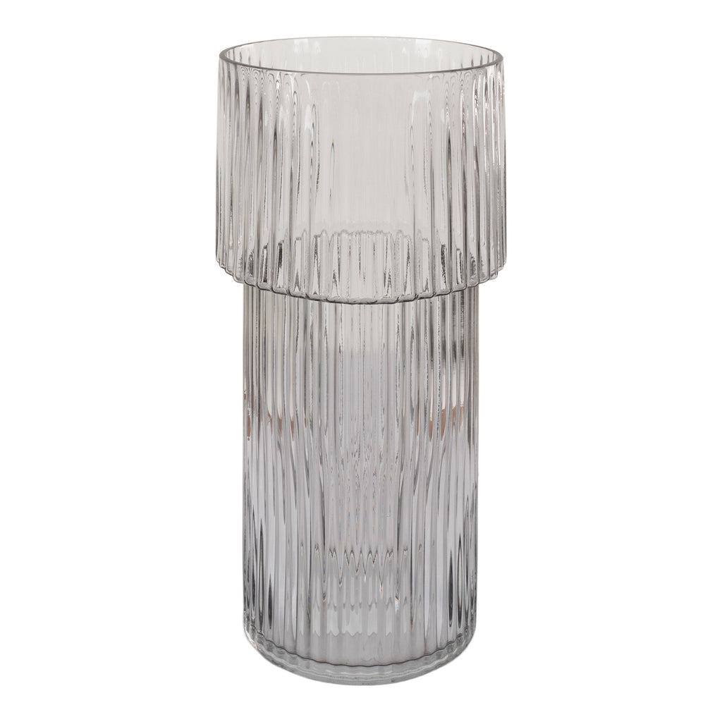 Vaas - Mondgeblazen glas, transparant Ø17,5x40 cm