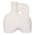 Vaas - Keramiek, beige 18,5x8x19,5 cm
