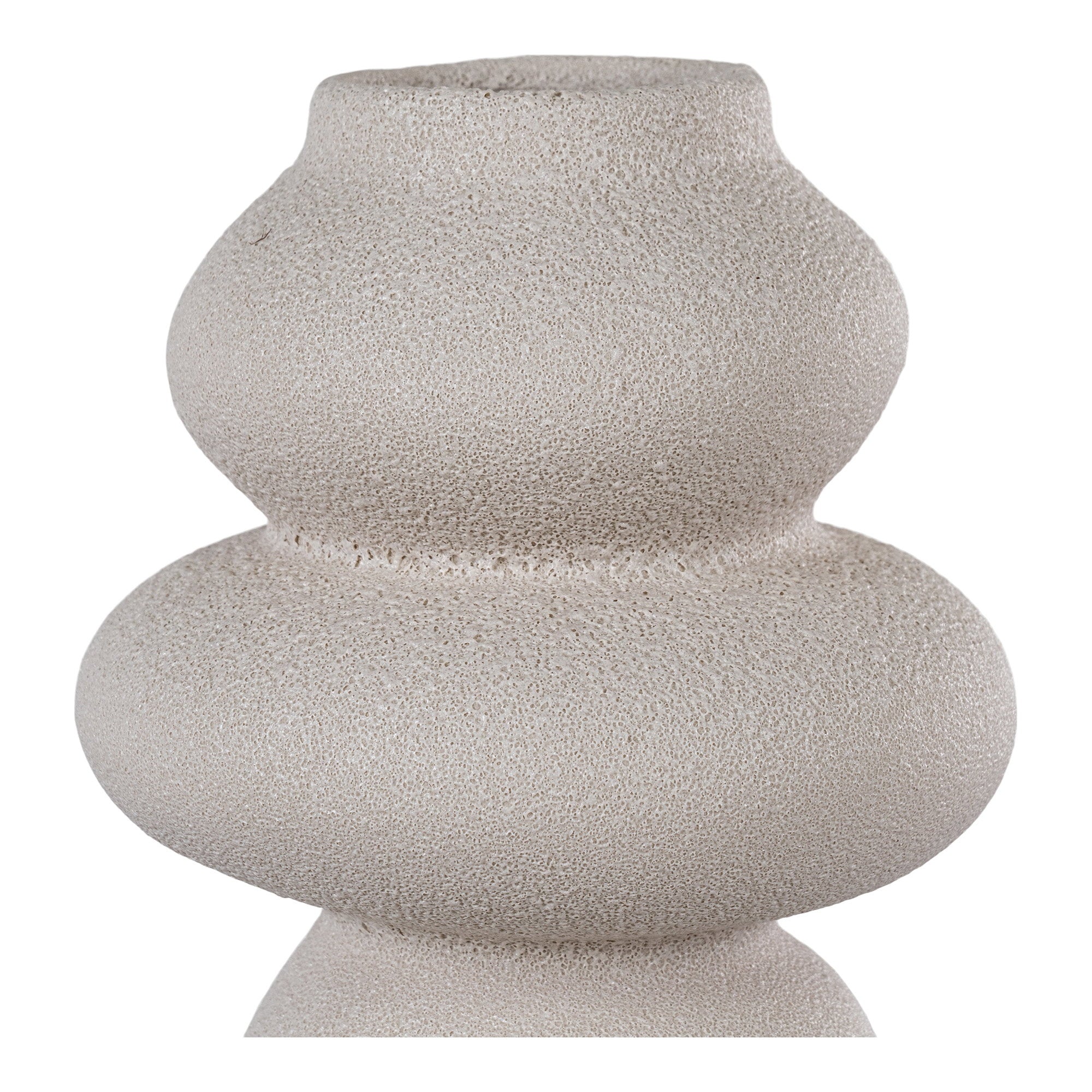 Vaas - Keramiek, beige Ø14,5x26,5 cm