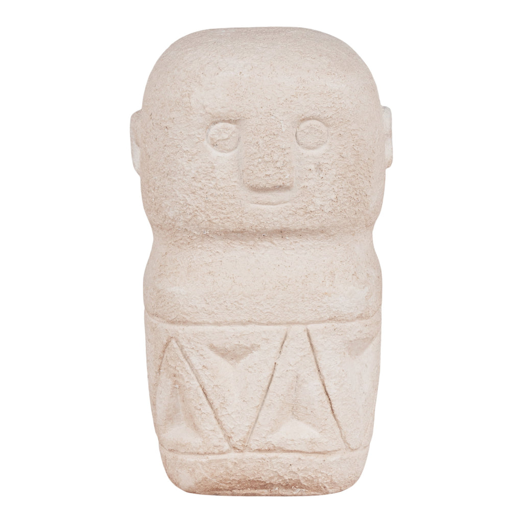 Decorative object - Cement, beige 5.5x5.5x10 cm