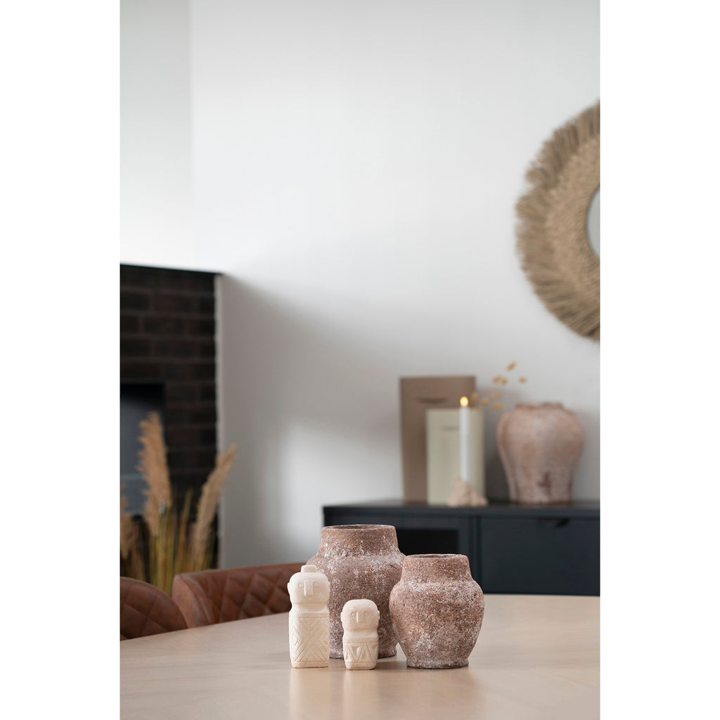 Decorative object - Cement, beige 5.5x5.5x10 cm