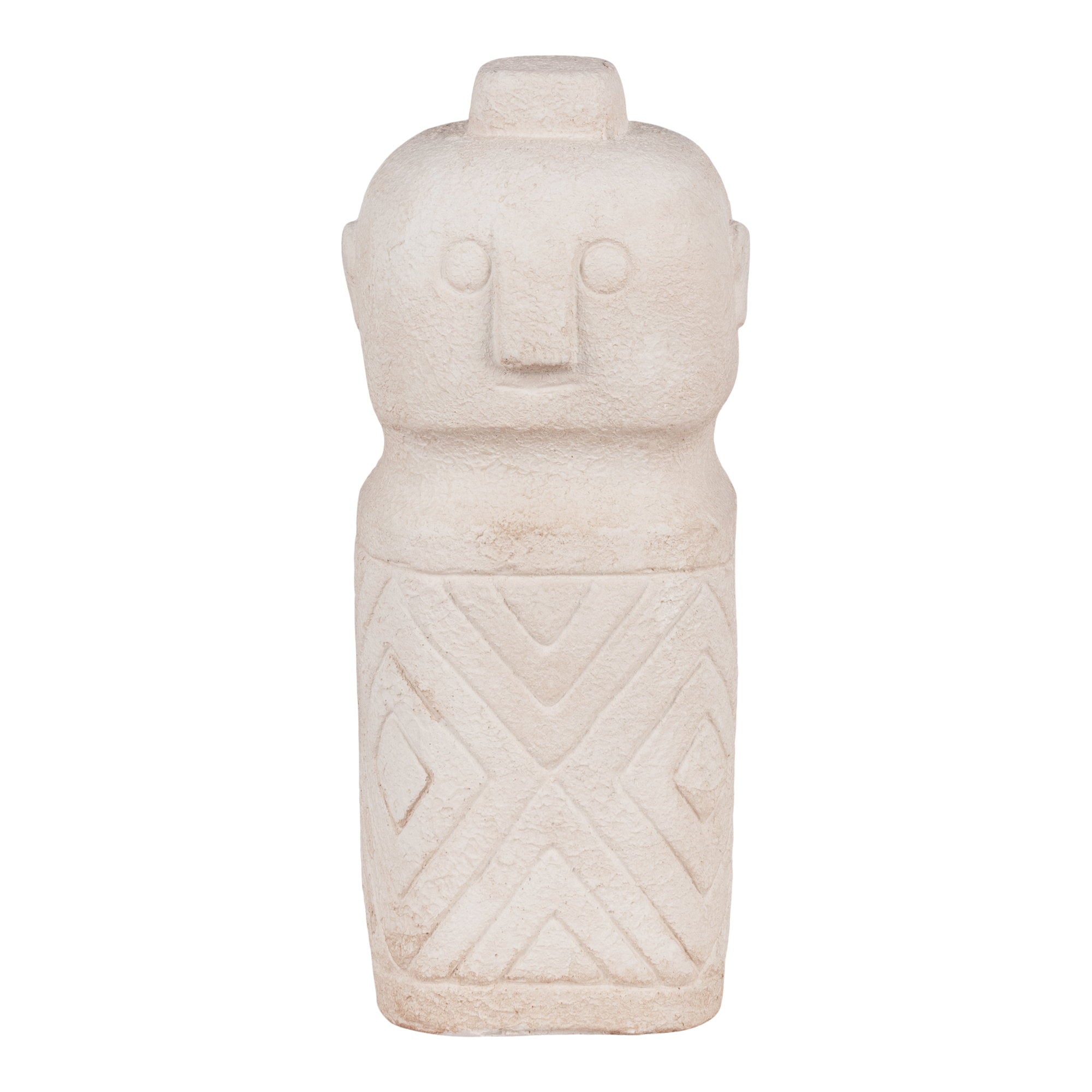 Decoratieobject - Cement, beige 6,5x6,5x15 cm