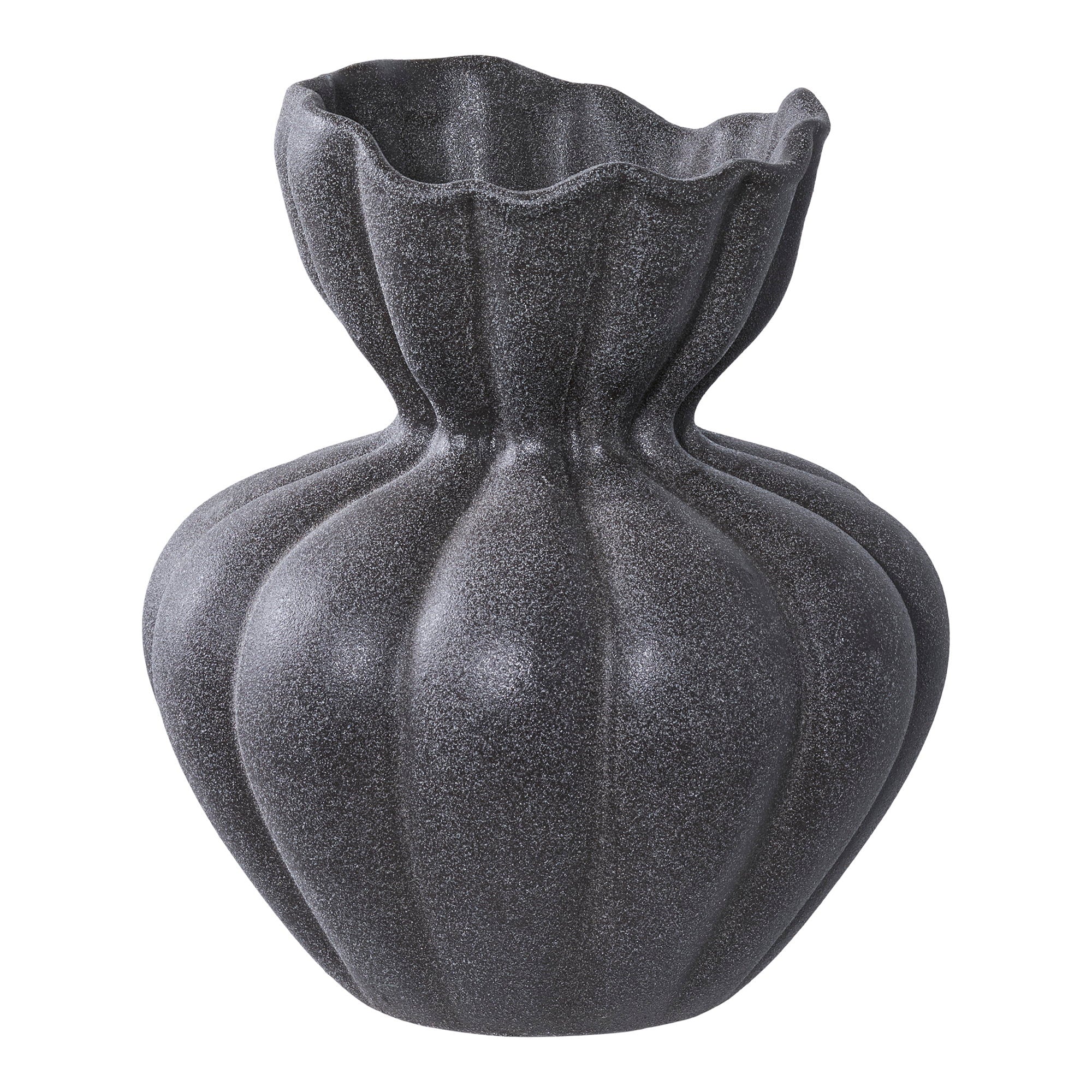 Vaas - Keramiek, zwart Ø17,2x19,4 cm
