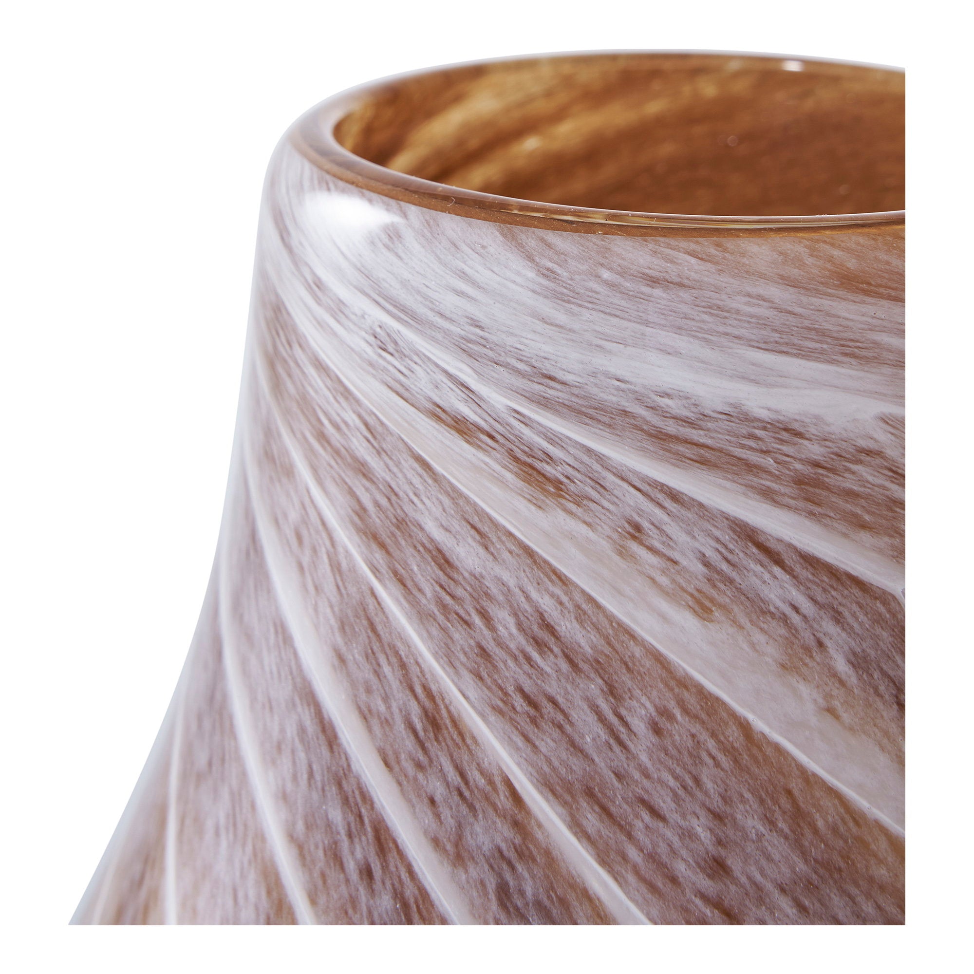 Vaas - Glas, bruin Ø16x23 cm