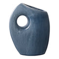 Vaas - Keramiek, blauw 7x14x18 cm