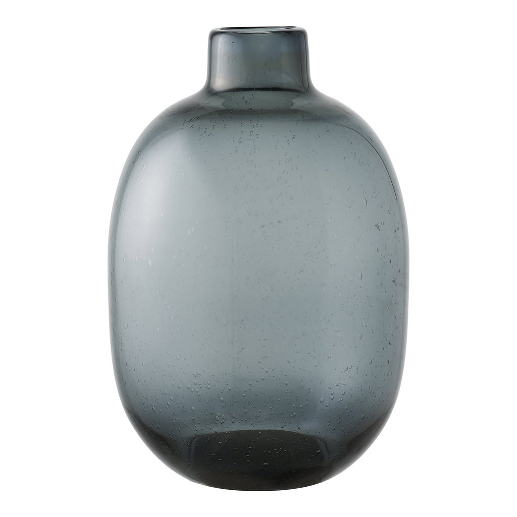Vaas - Glas, gerookt zwart Ø23x35 cm