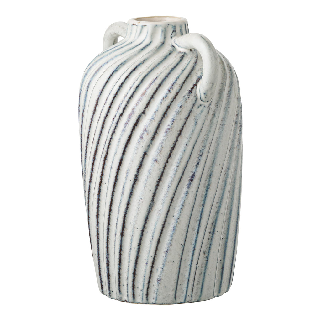 Vaas - Keramiek, blauw 15,5x14x22 cm