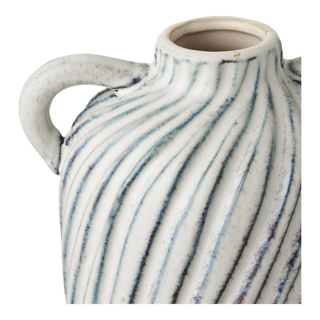Vaas - Keramiek, blauw 15,5x14x22 cm