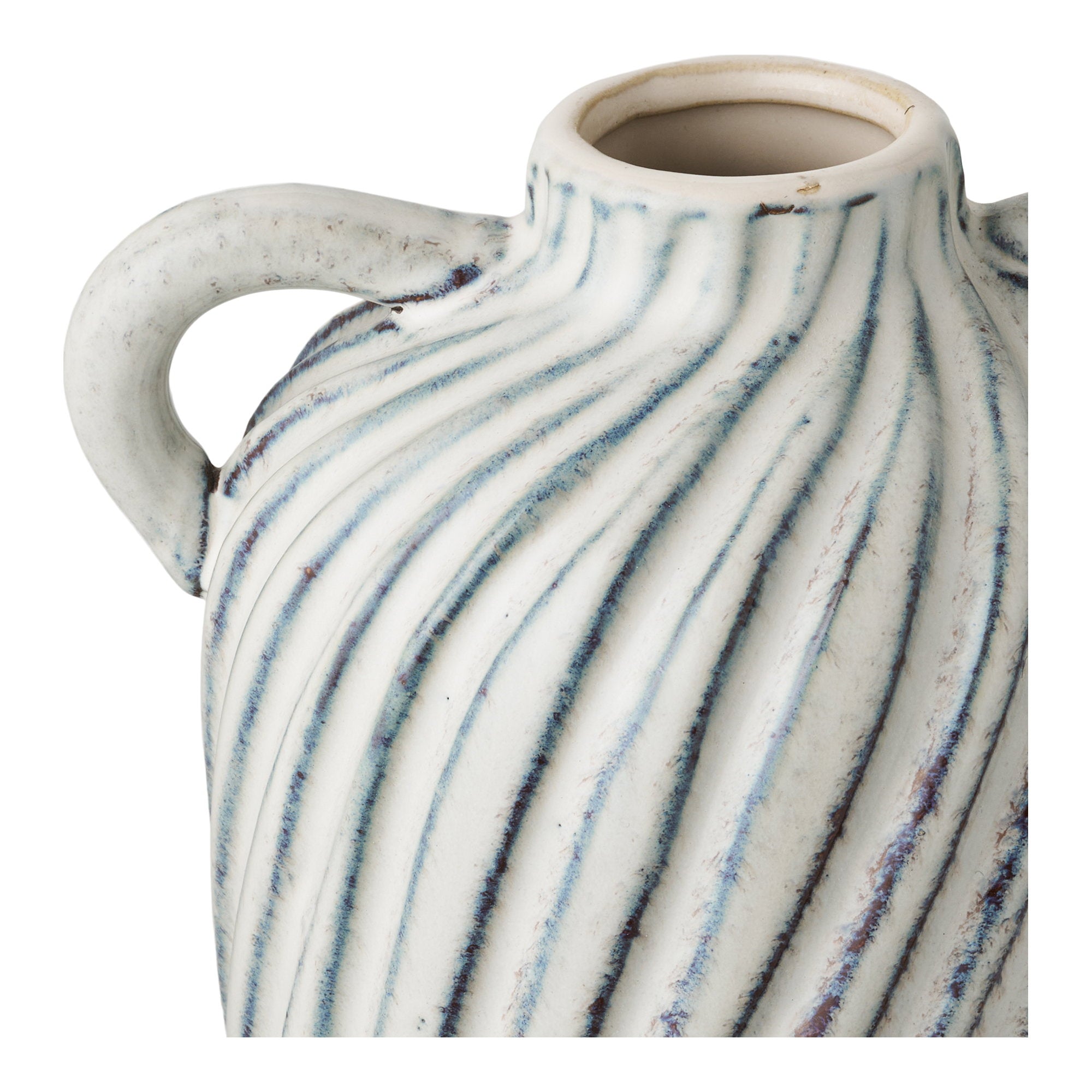 Vaas - Keramiek, blauw 15,5x14x22 cm
