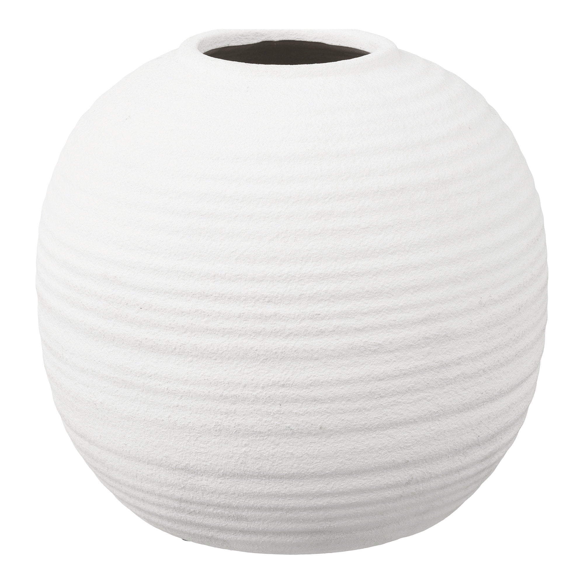 Vaas - Keramiek, wit Ø30x28,5 cm