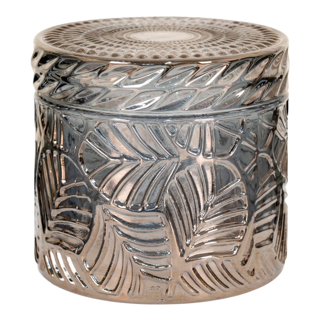Jars - Glass, smoked colour (set of 2)