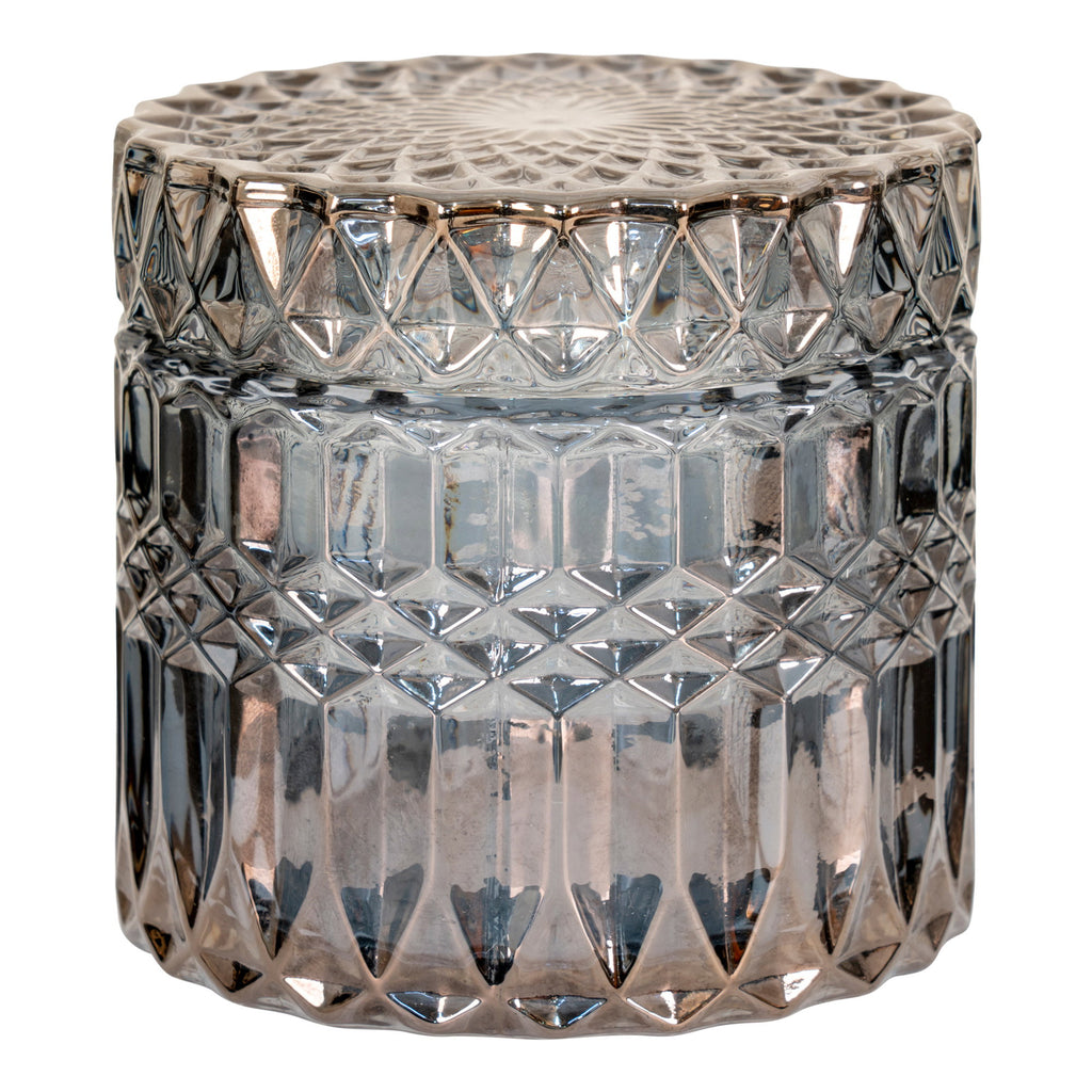 Jars - Glass, smoked colour (set of 2)