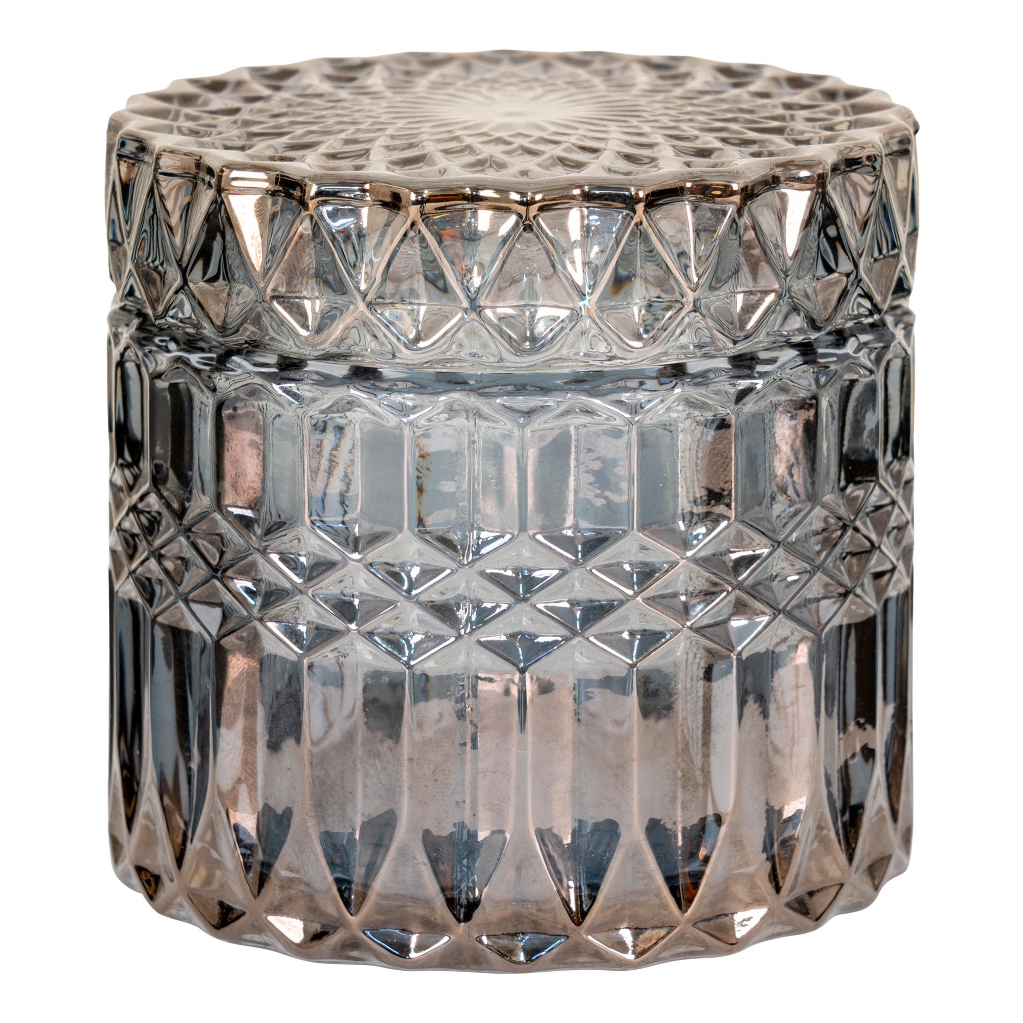 Jars - Glass, smoked colour (set of 2)