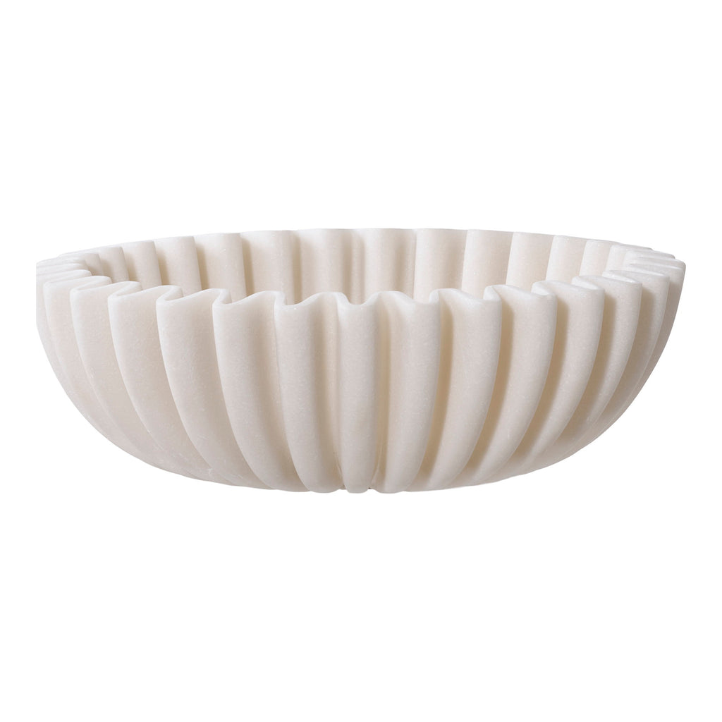 Kom - Polyresin, beige Ø20x6,5 cm