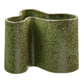 Dark green ceramic vase Forest Night - 14.5x19x14.5 cm