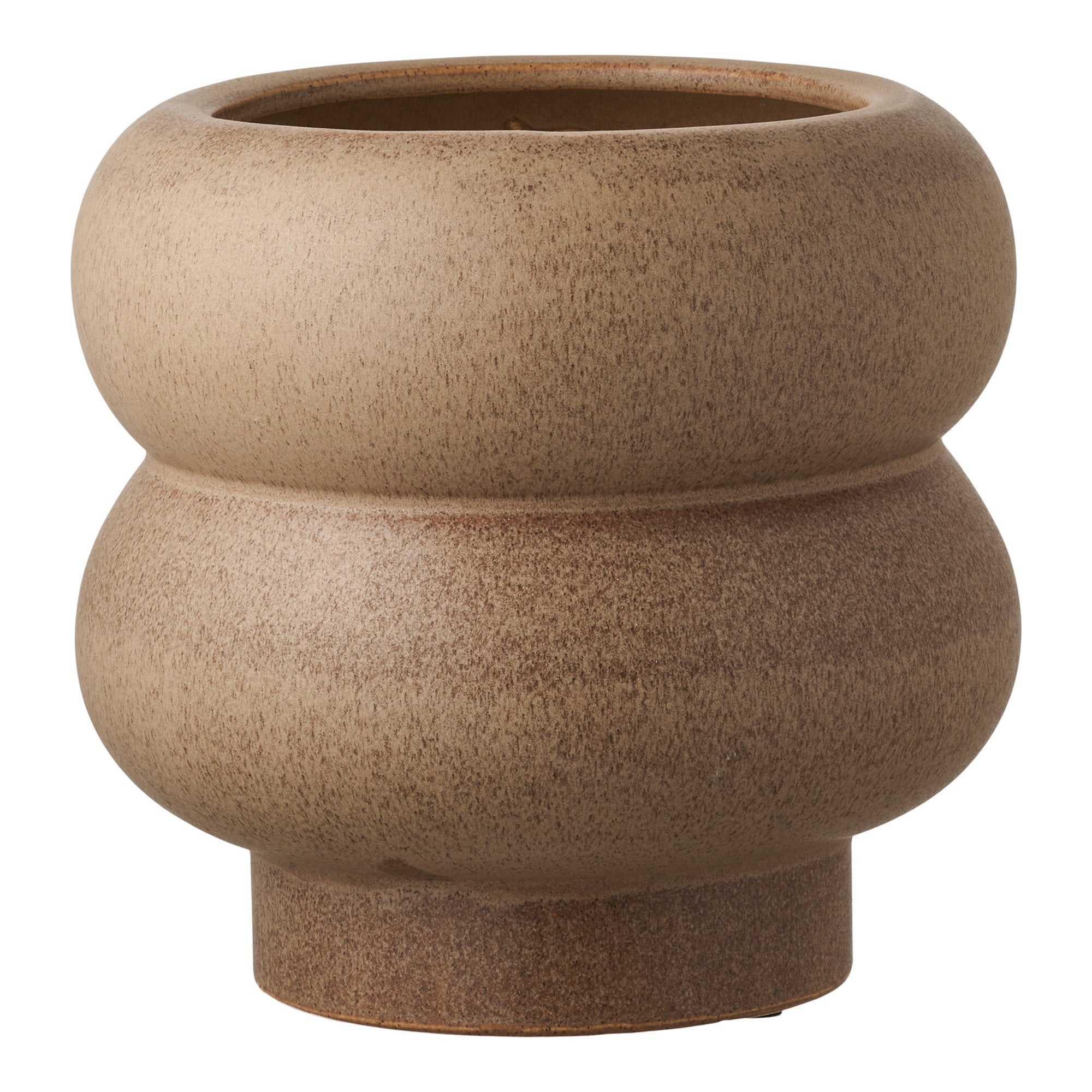 Flowerpot - Flowerpot, ceramic, brown Ø19x17.5 cm