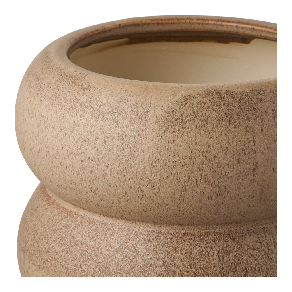 Flowerpot - Flowerpot, ceramic, brown Ø19x17.5 cm