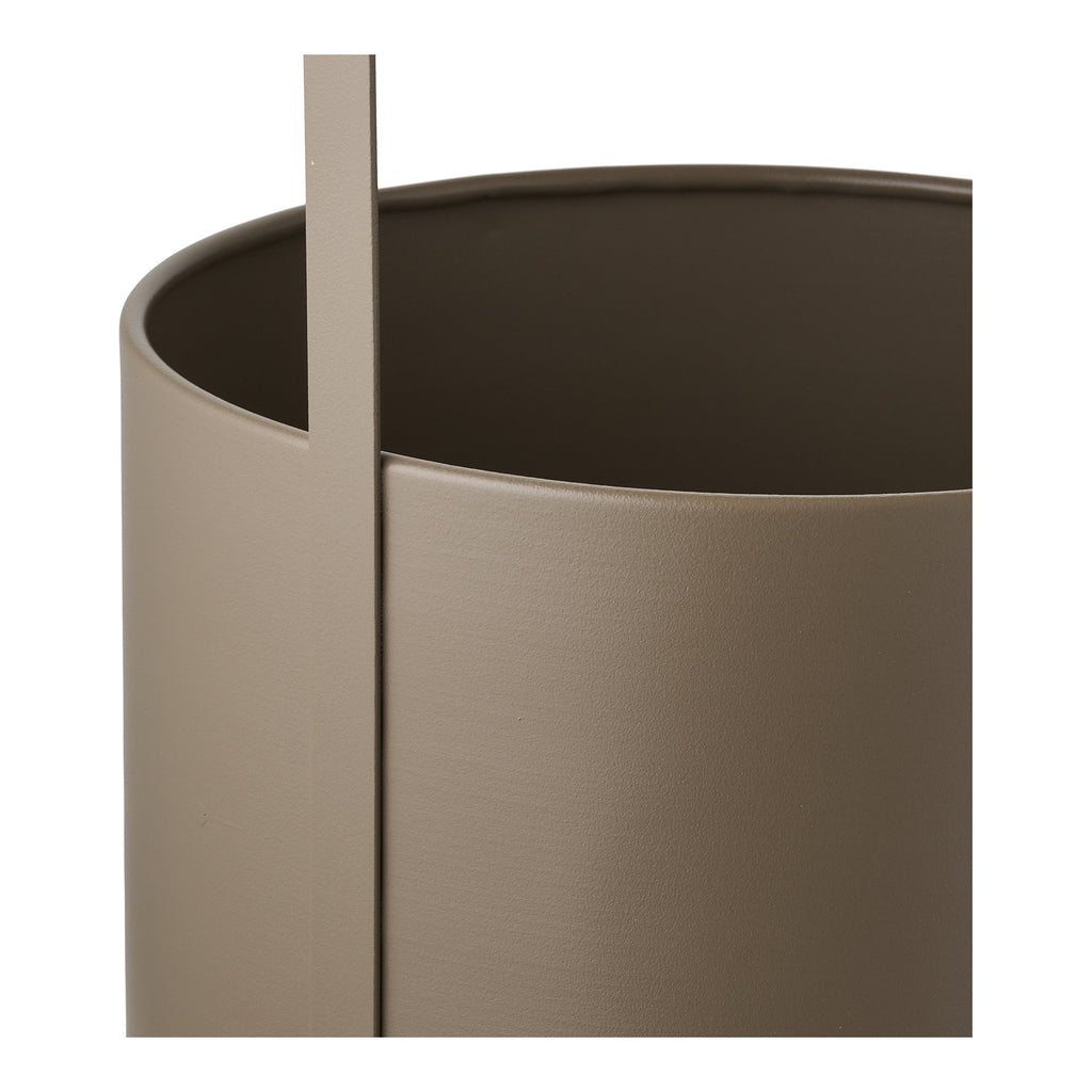 Flowerpot - Flowerpot, steel, brown (set of 2)