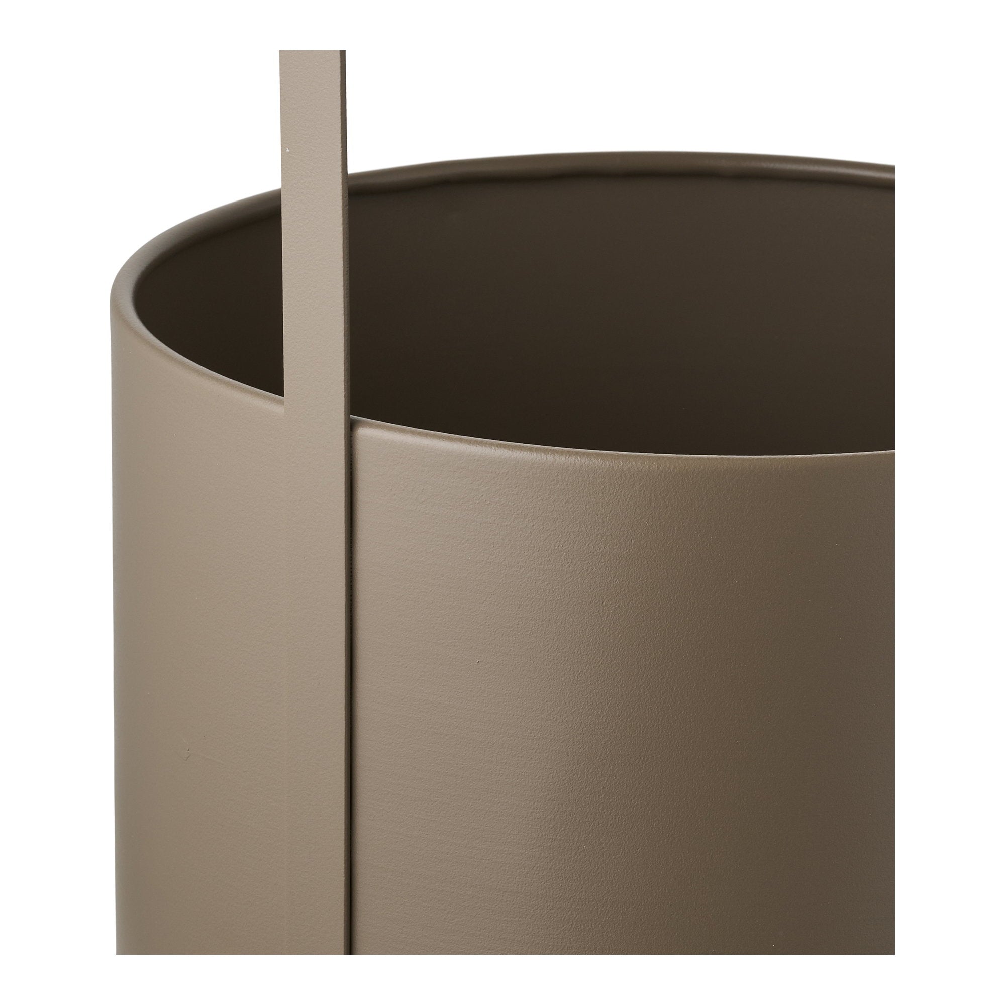 Bloempot - Bloempot, staal, bruin (set van 2)
