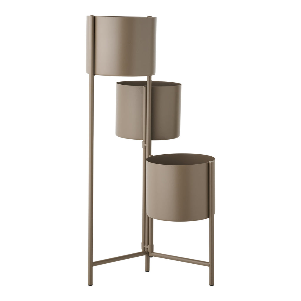 Flowerpot - Flowerpot, steel, brown 22.5x23x75.5 cm
