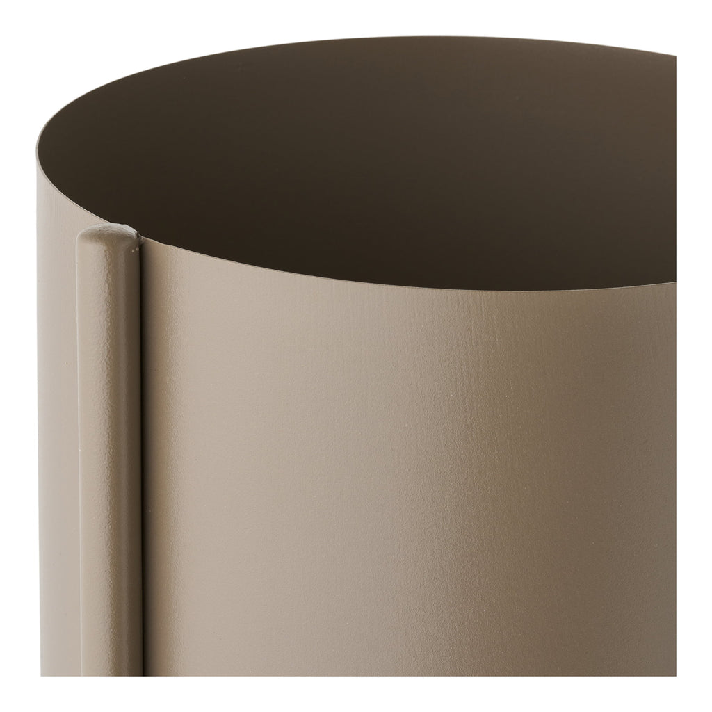 Flowerpot - Flowerpot, steel, brown 22.5x23x75.5 cm