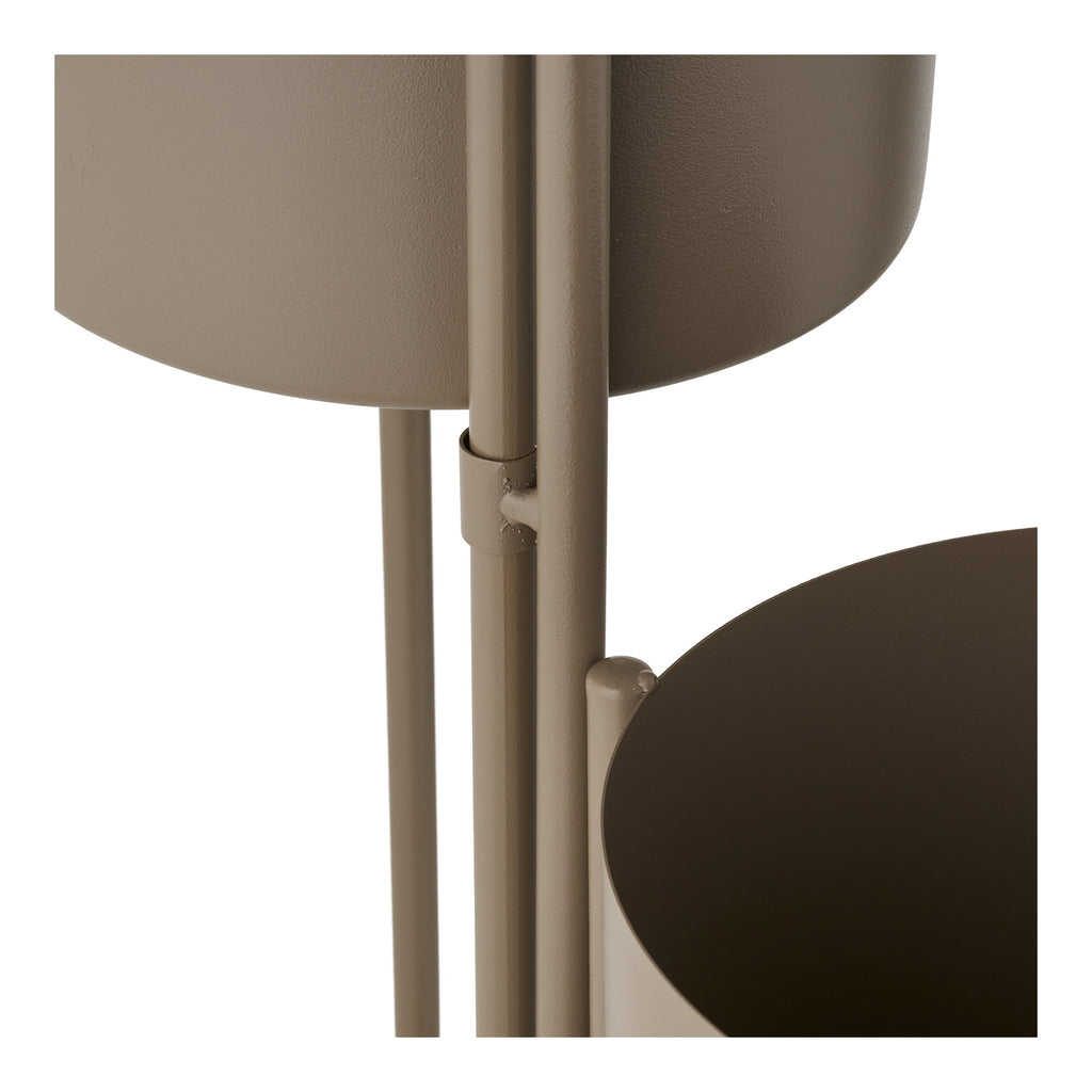 Flowerpot - Flowerpot, steel, brown 22.5x23x75.5 cm