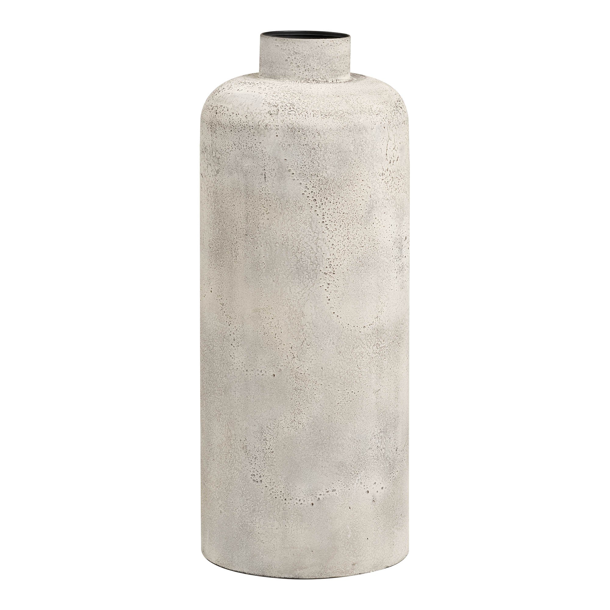Hou Decoratieve Pot - Metaal, antiek beige Ø24x60,5 cm