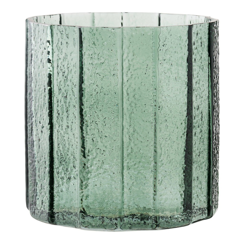 Posygrüner Glasblumentopf - Ø15x15 cm