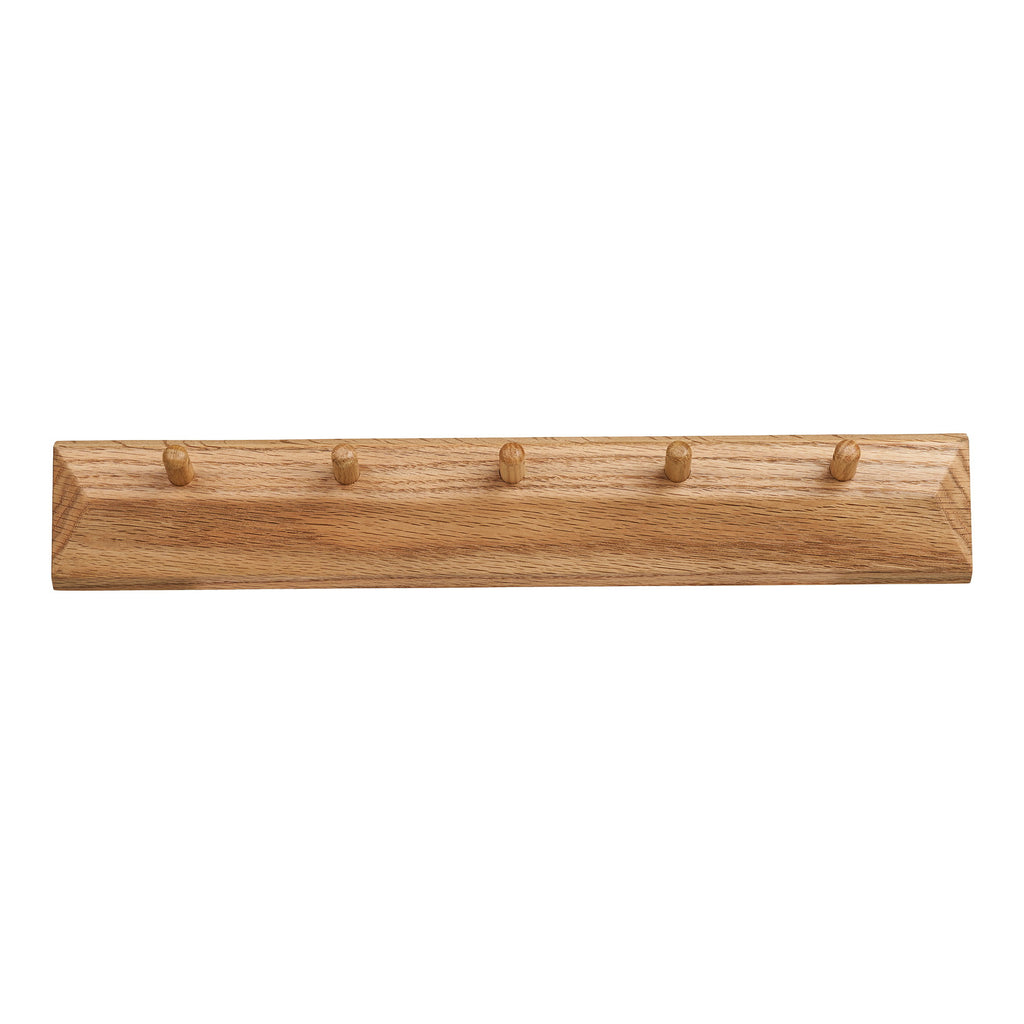 Barco Kapstok met 5 Haken - Eikenhout 50x8,5 cm