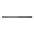 Padova Coat Rack - Wood/metal, 5 hooks, black 70x5 cm