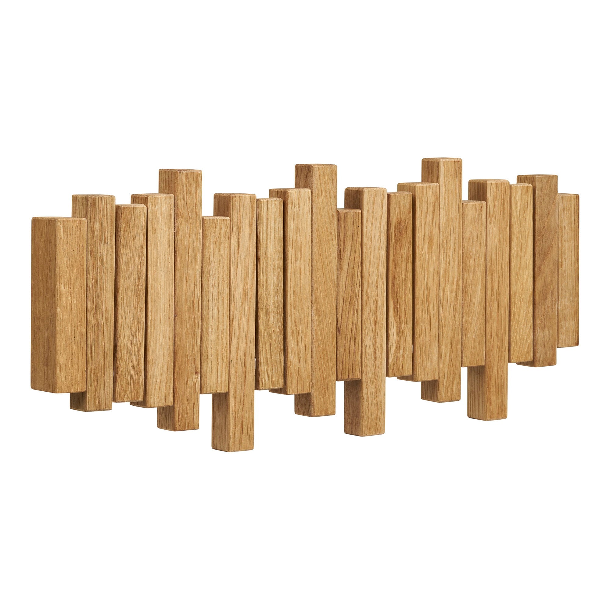 Caltra Kapstok - Eikenhout, naturel 3x40x18 cm