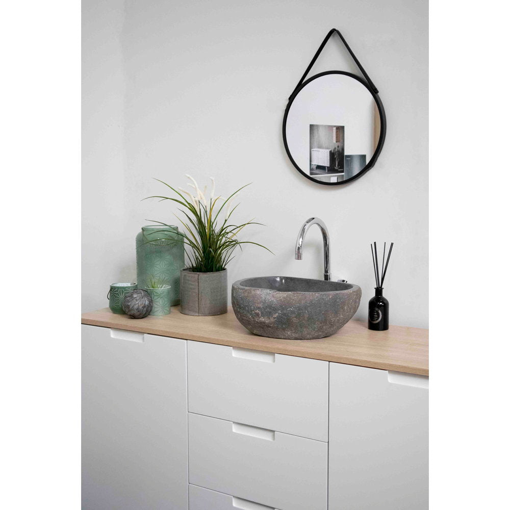Danube River Stone Sink - River stone, natural 35x40x15 cm