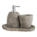 Gara Bathroom Set - Storage Cup, Soap Dispenser, and Tray
