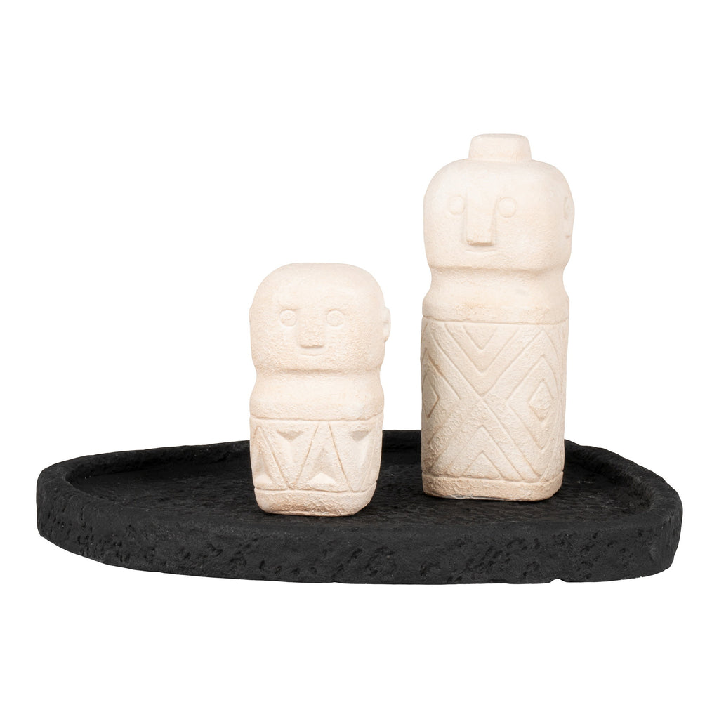 Dienblad - Cement, zwart 26,5x26x2 cm