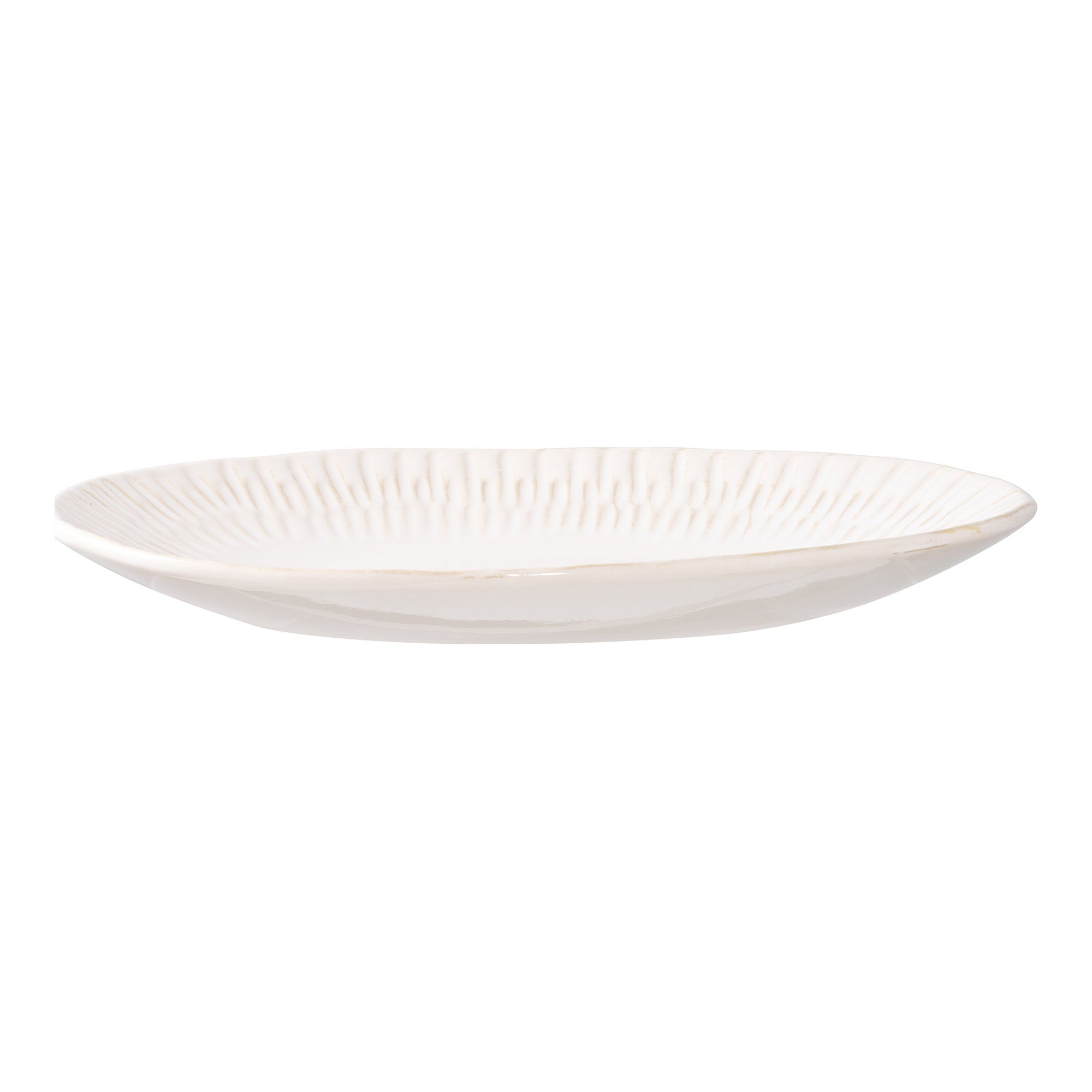 Dienblad - Keramiek, wit 30,5x20,3x3,8 cm